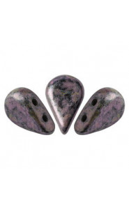 Les perles par Puca® Amos beads Metallic mat violet spotted 23980/65327